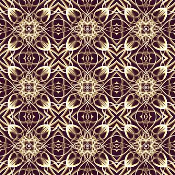 Seamless Ornamental Royal Pattern Stock Illustration