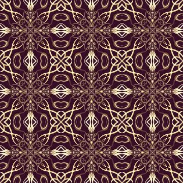 Seamless Ornamental Royal Pattern Stock Illustration