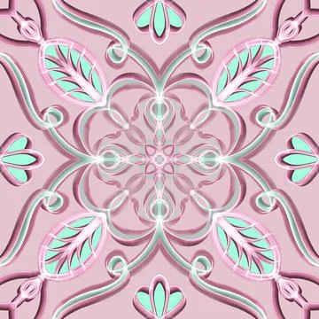 Seamless Ornamental Surface Pattern イラスト素材