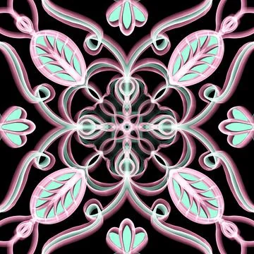 Seamless Ornamental Surface Pattern Illustrazione stock