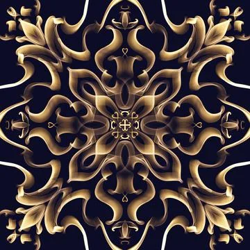 Seamless Ornamental Surface Pattern Stock Illustration