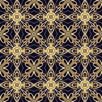 Seamless Ornamental Surface Pattern Stock Illustration