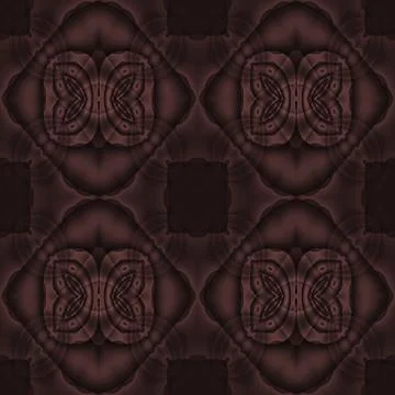 Seamless ornaments dark brown Stock Illustration