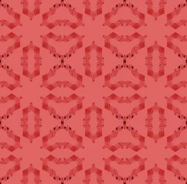 Seamless ornaments red shades Stock Illustration