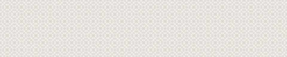 Seamless ornate medallion border pattern in french cream linen shabby chic style Stock Illustration
