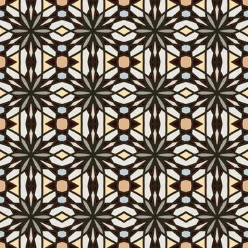 Seamless ornate pattern in Arabic style. Vector illustration. 库存插图