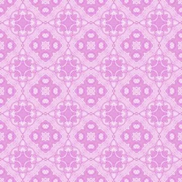 Seamless ornate pattern or background in pink Stock Illustration