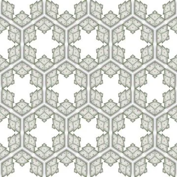 Seamless ornate pattern with star shapes Illustrazione stock