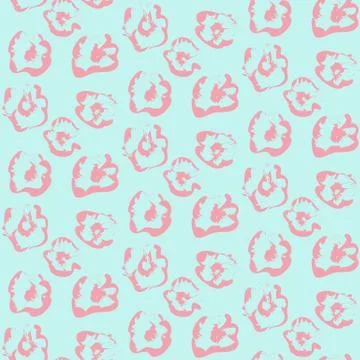 Seamless outline floral pattern Stock Illustration