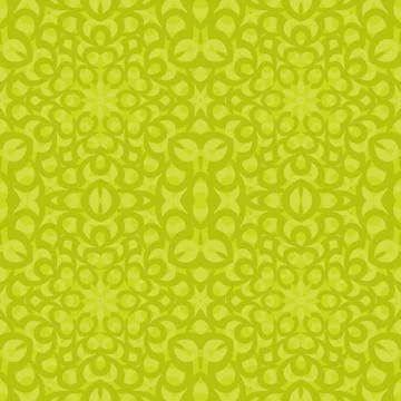 Seamless oval pattern lemon lime green Stock Illustration