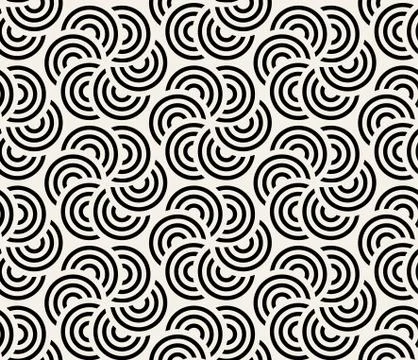 Seamless overlap circle pattern, vector Stock Illustration