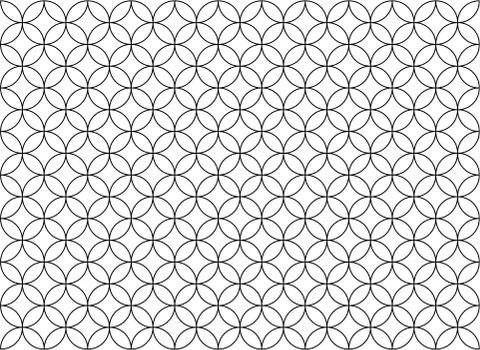 Seamless overlapping pattern Stock Illustration