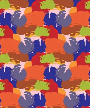 Seamless Paint Dabs Stock Illustration