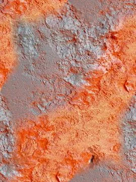 Seamless painted concrete wall texture orange abstract background Stock Photos