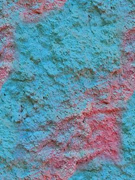 Seamless painted concrete wall texture abstract blue pink background Stock Photos