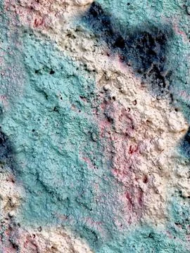 Seamless painted concrete wall texture turquoise abstract background Stock Photos