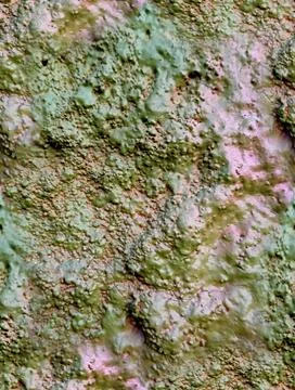 Seamless painted concrete wall texture bumpy green pink background Stock Photos
