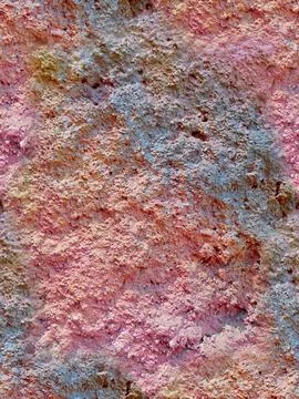 Seamless painted concrete wall texture colorful stucco background Stock Photos