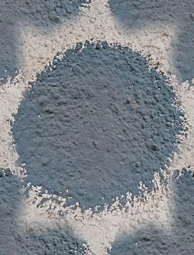 Seamless painted concrete wall texture abstract grey circle background Stock Photos