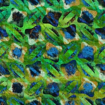 Seamless painterly artistic abstract texture. Imperfect brush stroke pattern Stock Illustration