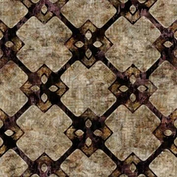 Seamless painterly geometric texture abstract background. Variegated brush Stock Illustration