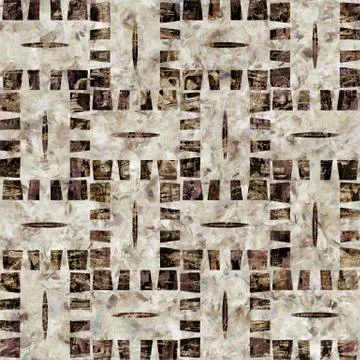 Seamless painterly geometric texture abstract background. Variegated brush Stock Illustration