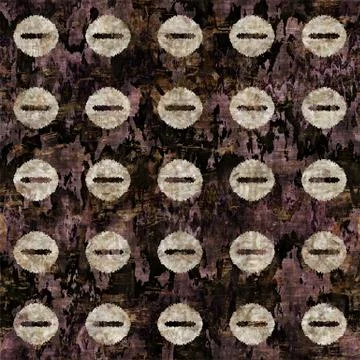 Seamless painterly geometric texture abstract background. Variegated brush Stock Illustration