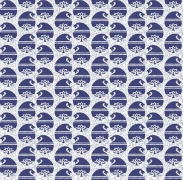 Seamless paisley design pattern background Illustrazione stock