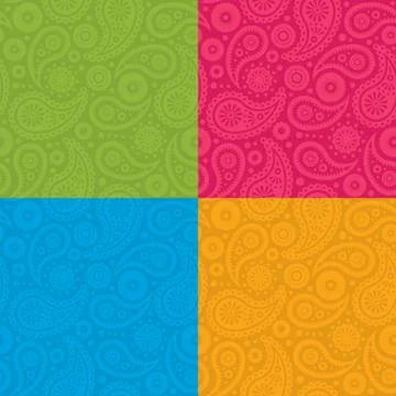 Seamless Paisley Pattern Stock Illustration