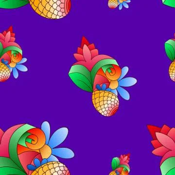 Seamless paisley pattern Stock Illustration