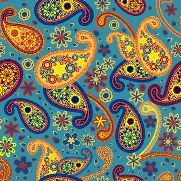 Seamless Paisley Pattern イラスト素材