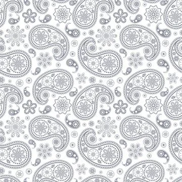 Seamless paisley pattern Stock Illustration