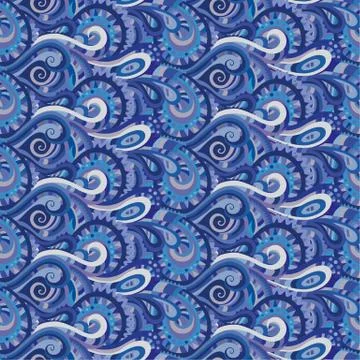 Seamless paisley pattern Stock Illustration