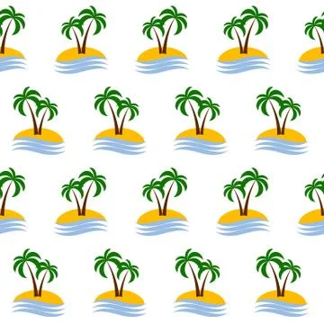 Seamless palm pattern Stock-Illustration