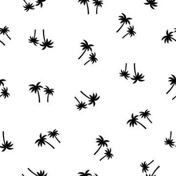 Seamless palm tree pattern texture. Stock-Illustration