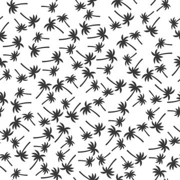 Seamless palm tree pattern texture. Stockillustratie