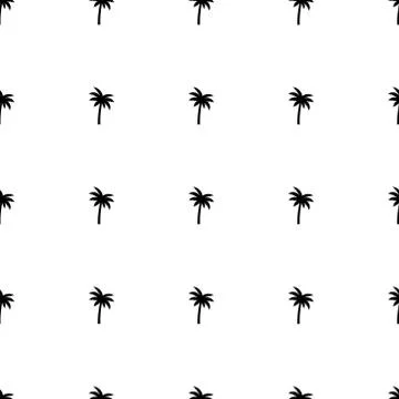 Seamless palm tree pattern texture. 스톡 일러스트
