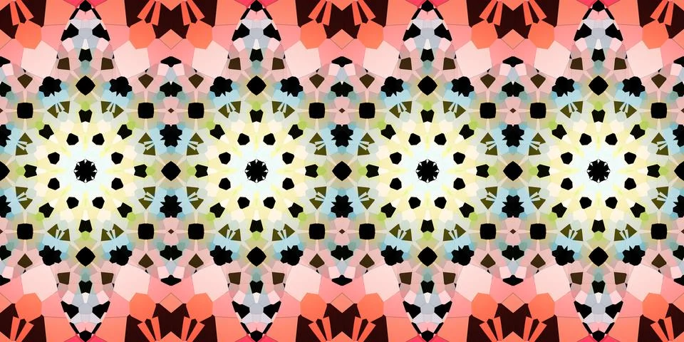 Seamless panorama pattern abstraction. The texture is panoramic イラスト素材