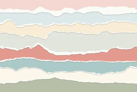 Seamless paper rips Stock Illustration