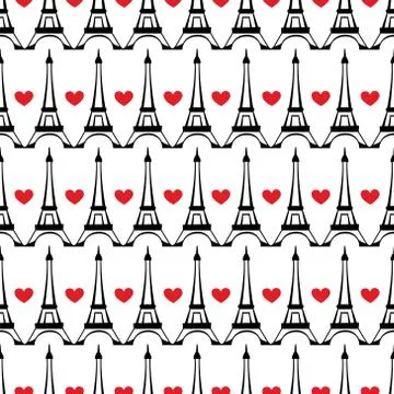 Seamless paris pattern 스톡 일러스트