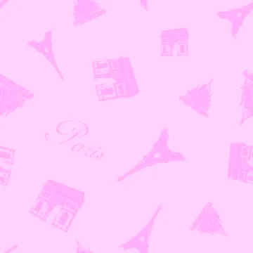 Seamless Paris Textures Stock Illustration