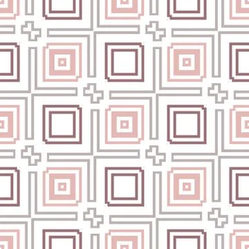 Seamless pastel colored pattern tiling. Textile swatch for cloth, blanket, ca Stock Illustration