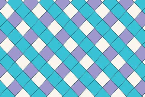 Seamless pastel diamond pattern background texture Иллюстрация