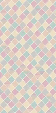 A seamless pastel diamond pattern in soft pink, mint, beige, and lavender, .. Stock Illustration