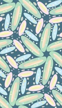 Seamless Pastel Flower Pattern Stock Illustration