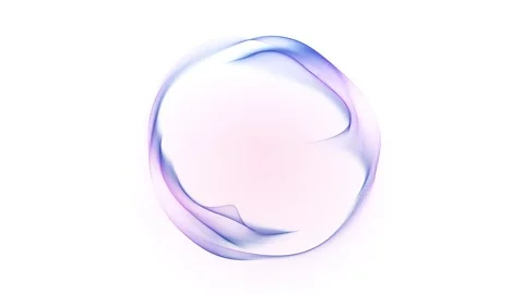 Seamless pastel gradient orb on white background, soft abstract circle for .. Stock Footage 341402457