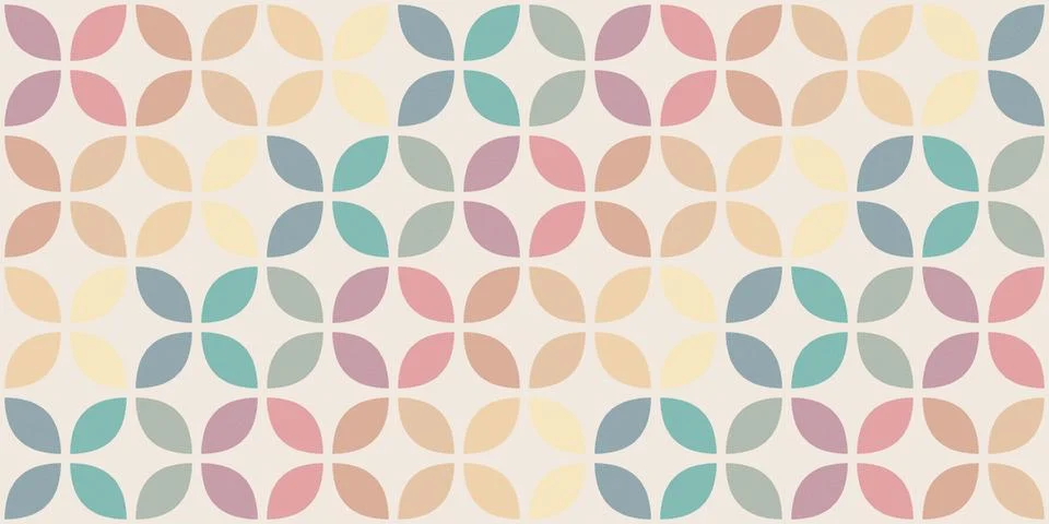 Seamless pastel leaf forms create a cheerful repeating pattern in soft pink.. 库存插图