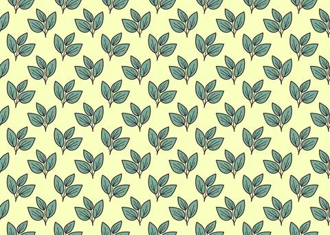 Seamless pastel leaf pattern.  Perfect for backgrounds, textiles, or statio.. Stock Illustration