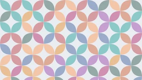 Seamless pastel leaf pattern with soft colors and gentle rhythm, ideal for .. 库存插图