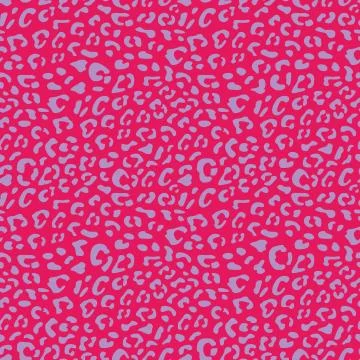 Seamless pastel leopard vector pattern, animal pink tile print background Stock Illustration